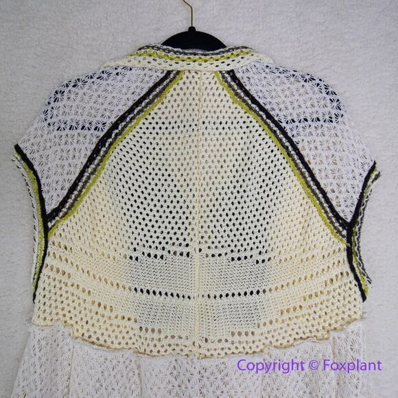 New! Free People Small Kelly Crochet Maxi Top Dress Swim Suit Cover Up, size XS - Picture 11 of 16